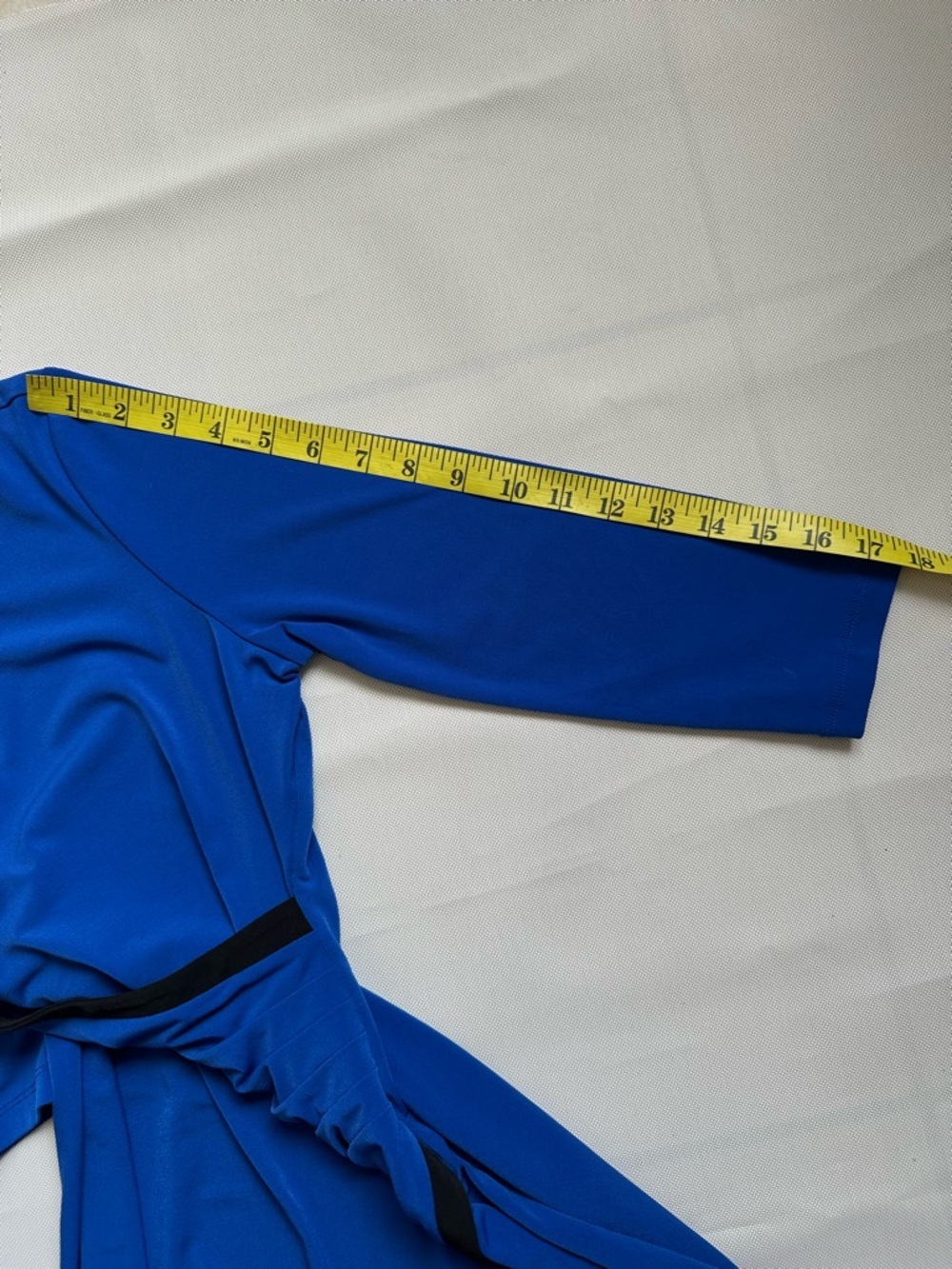 Women's Royal Blue Calvin Klein Blue Wrap Dress | Size M | Stretch - Picture 12 of 15